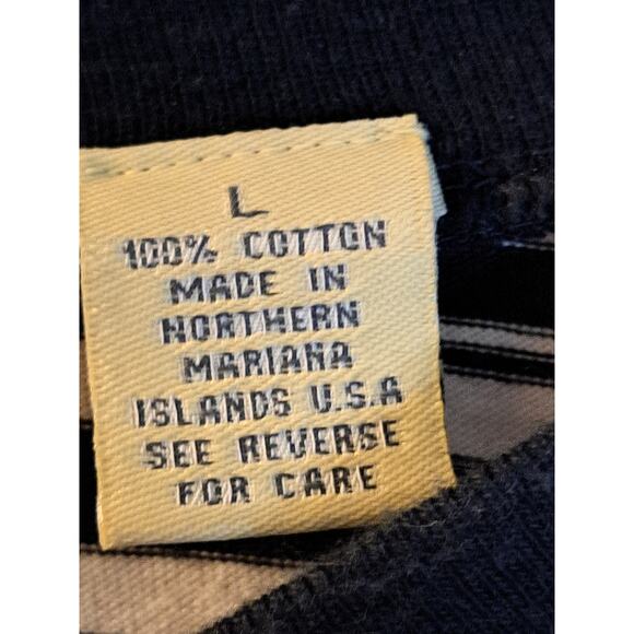 Women's Limited America Black and White Striped T-Shirt Size Large - Picture 6 of 7